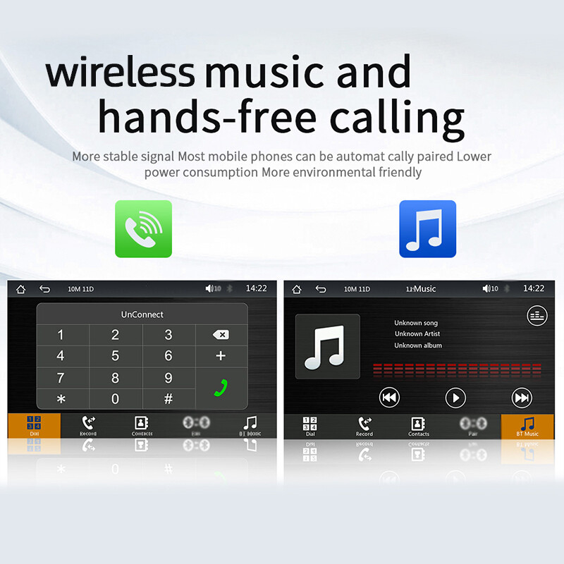 7″ Portable Carplay Android Auto Play Car Stereo FM Radio Touch Screen Bluetooth
