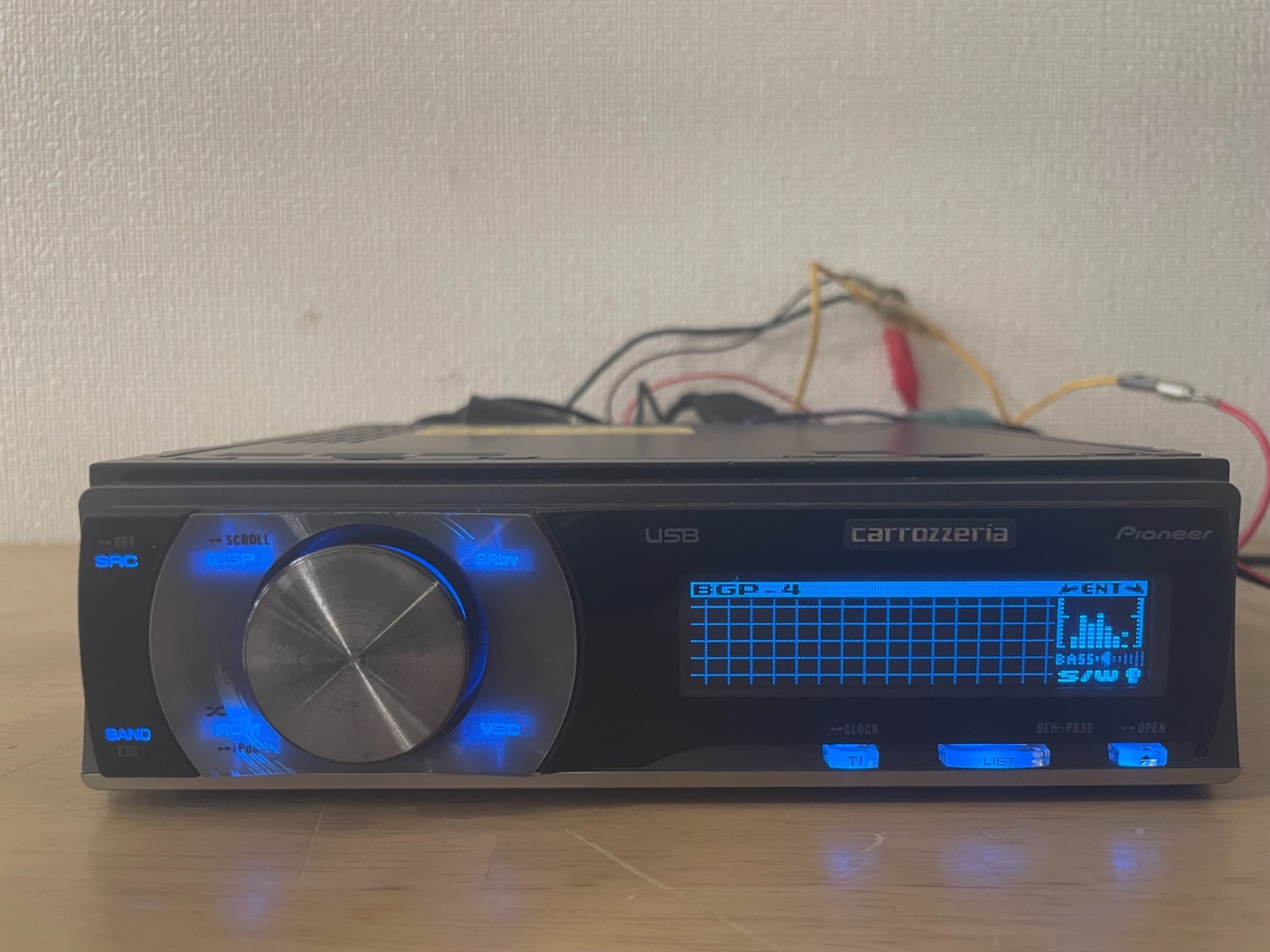 Pioneer Carrozzeria DEH-P630 1Din Car Audio CD Player Operation Confirmed