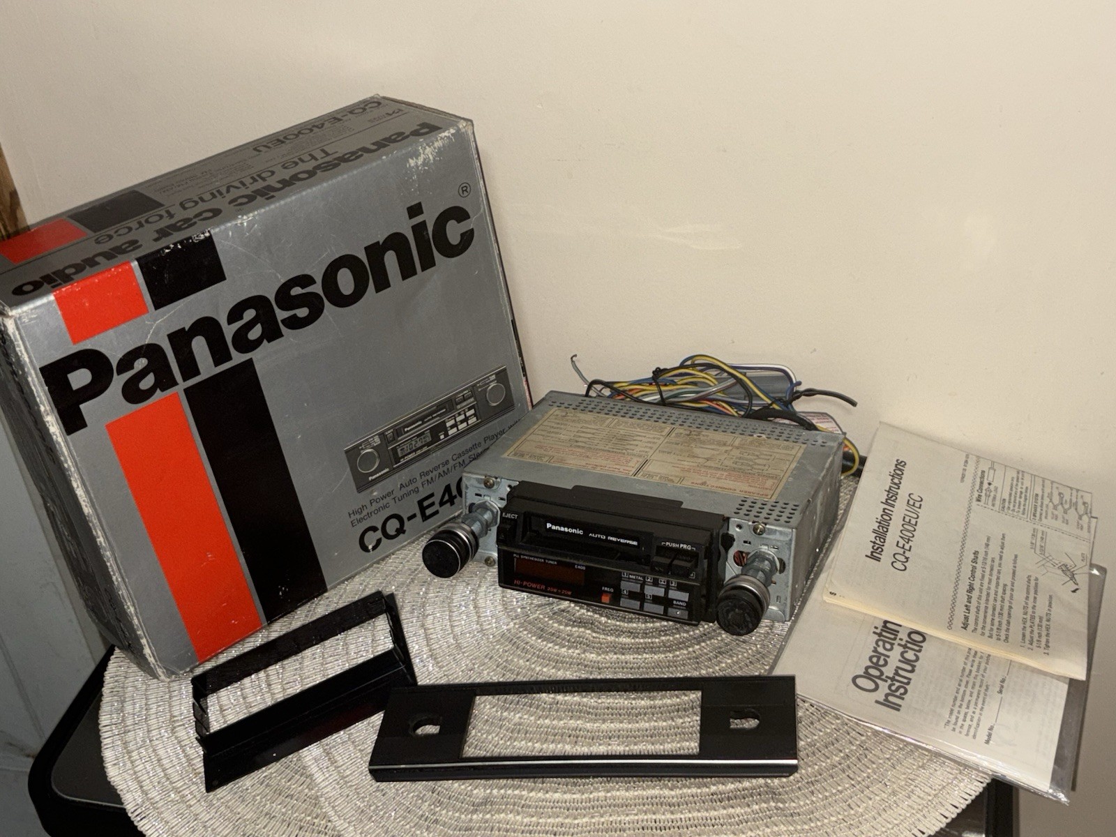 Vintage Panasonic CQ-E400EU High Power Auto Reverse Cassette Player Car Stereo