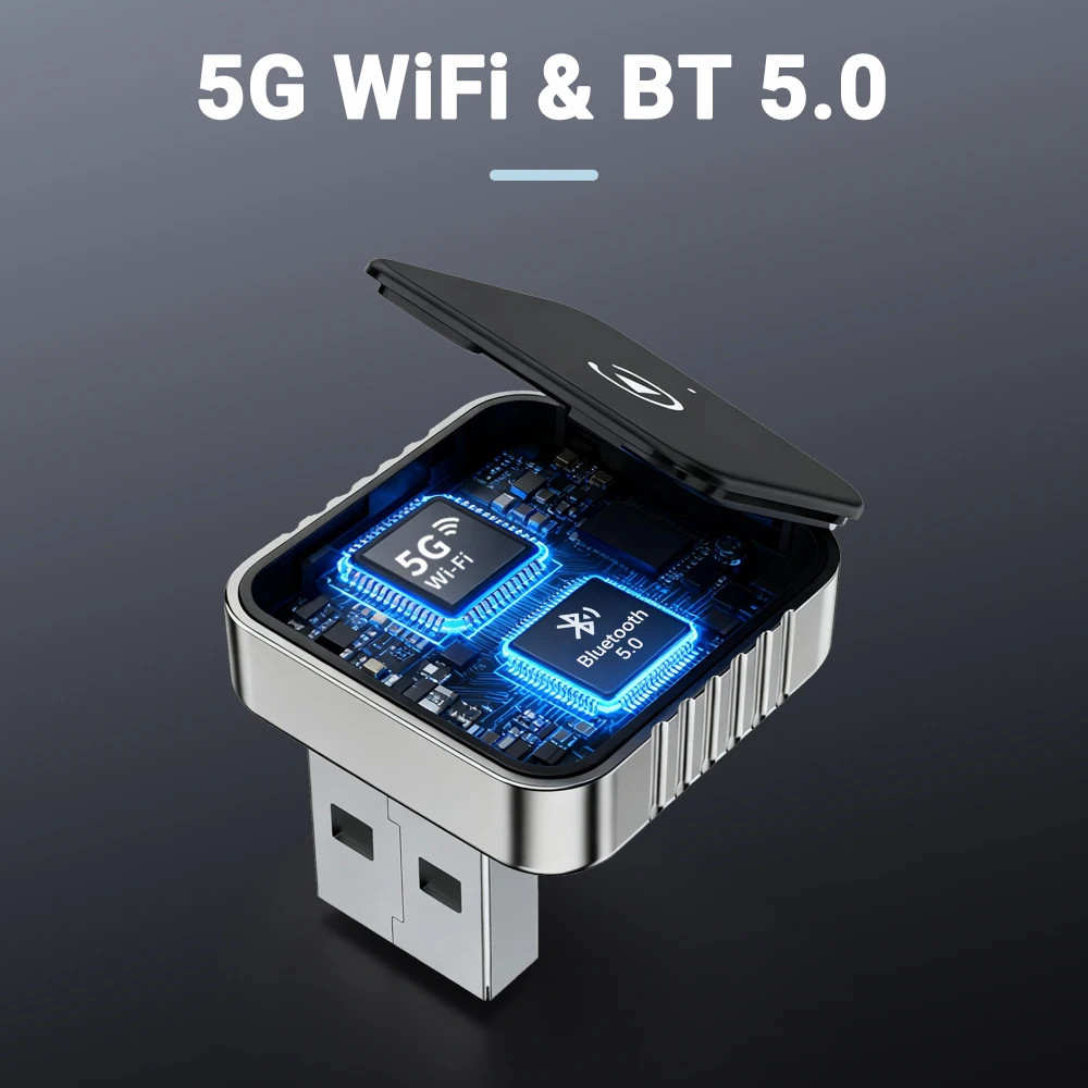 New Super Mini Carplay AI Box Wired to Wireless CarPlay/Android Auto 2in1 Box 5G