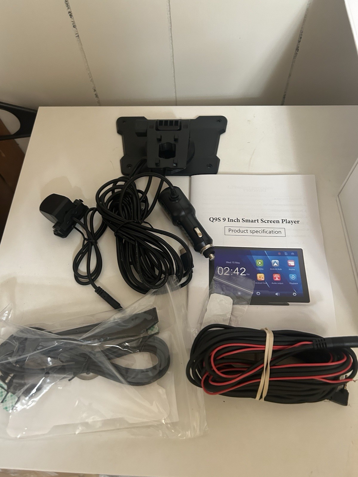 Hauxiy Wireless Smart Screen Stereo w/ Built In Bluetooth Model Q9S