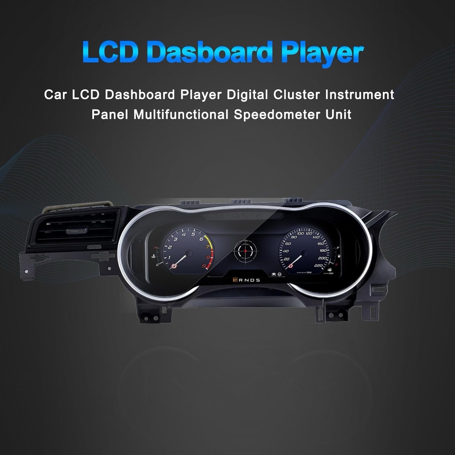 12.3 Inch LCD Digital Cluster Speedometer Instrument for Ford Mustang 2015-2023