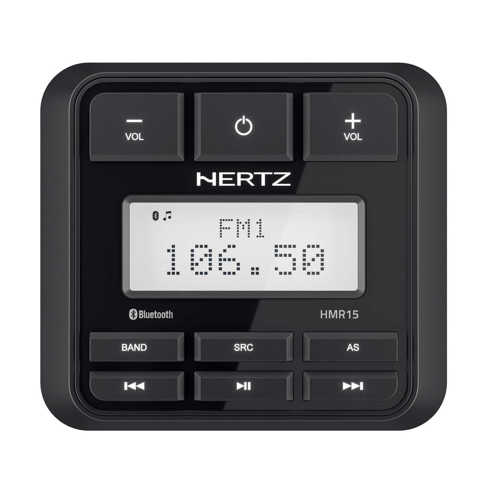 Hertz HMR 15 Media Receiver AM/FM/USB Bluetooth and Double-Din Dash Kit Adapt…
