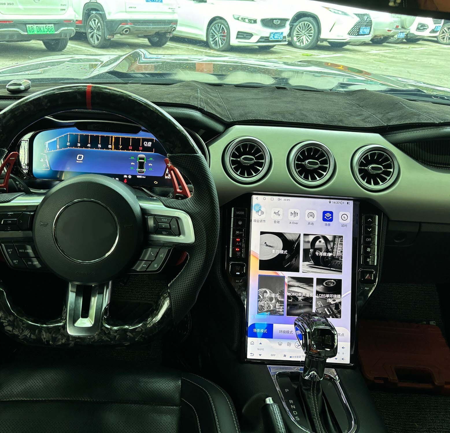8G+128G Car Stereo for Ford Mustang 2015-2021 Apple CarPlay Android 13 Car Radio