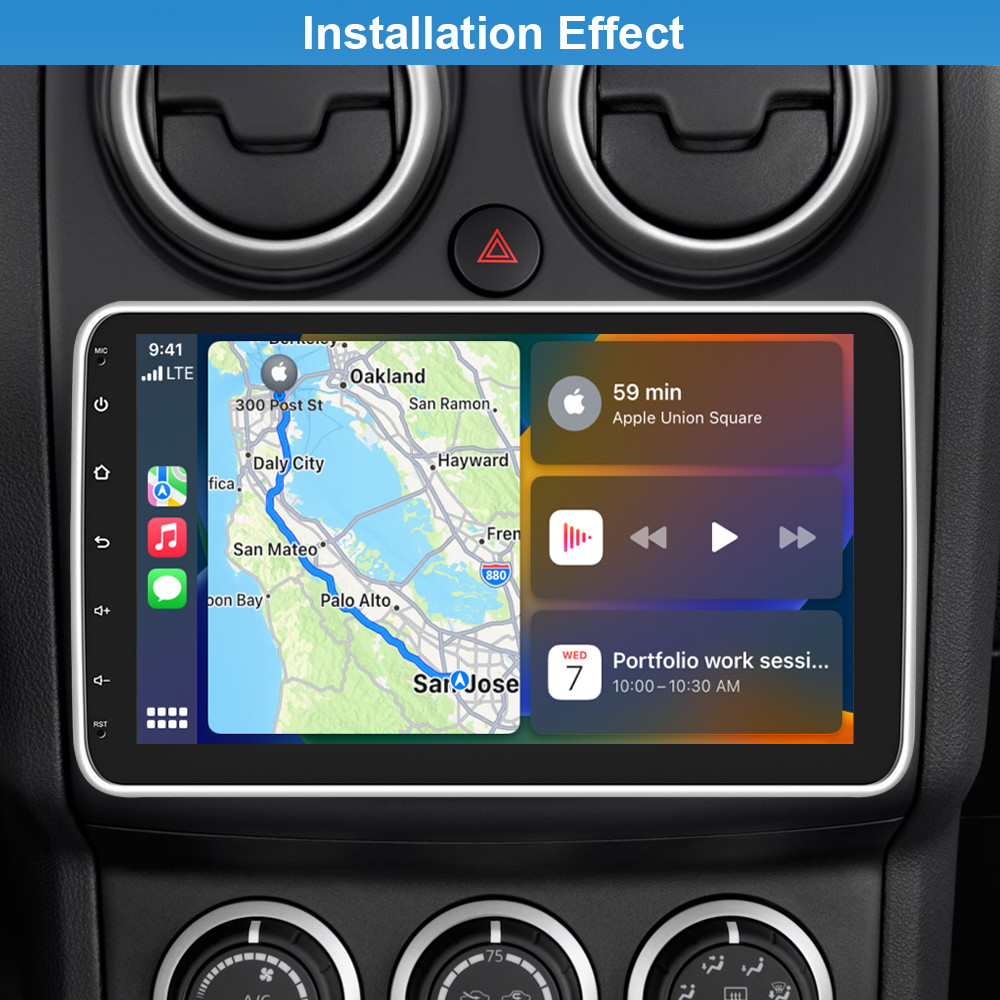 7″ 2Din Car Stereo Radio Apple/Android CarPlay Bluetooth FM MP5 Player Fr Nissan