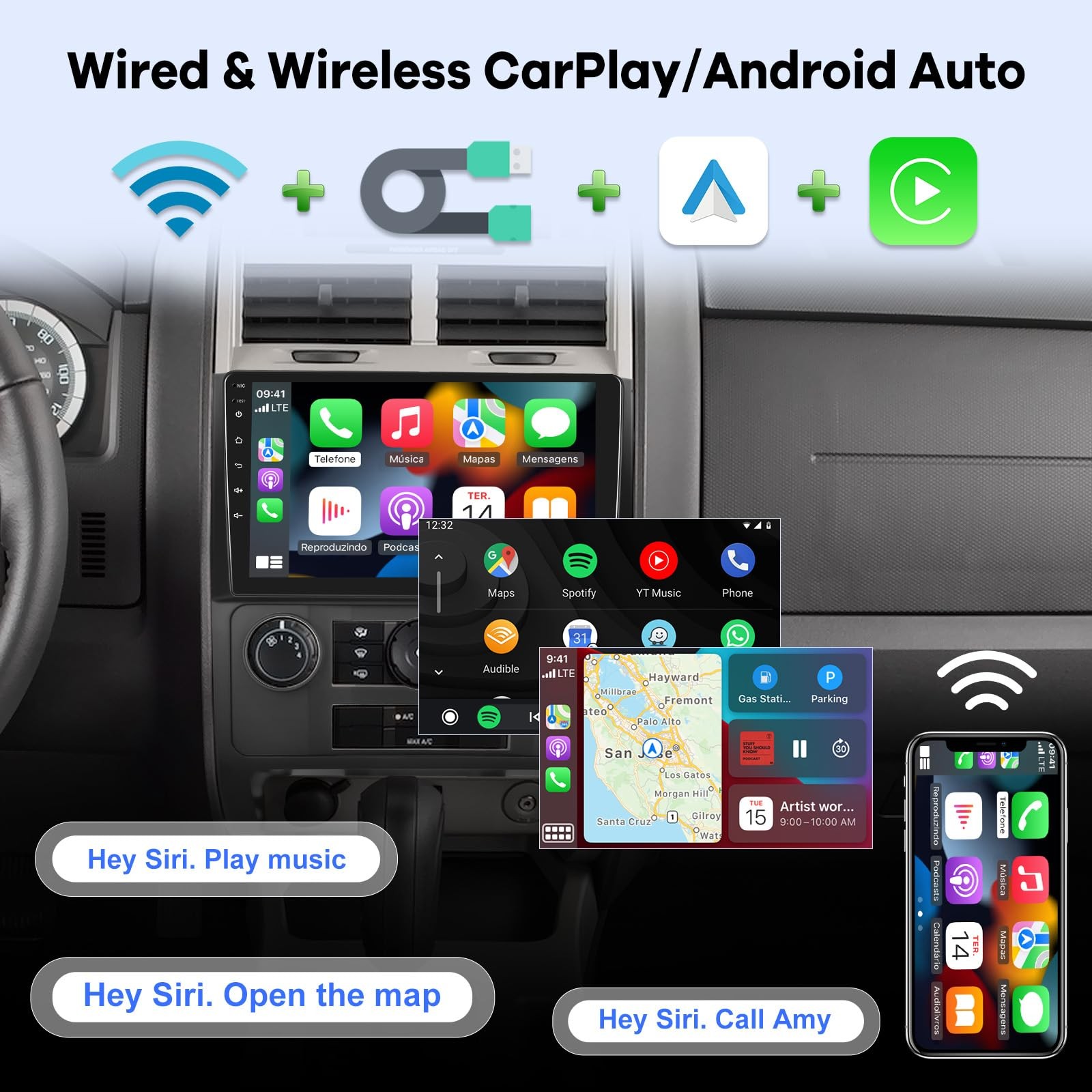 Ekat 2Gb64Gb Android Car Radio For Ford Escape Kuga Mazda Tribute 2007-2012 9