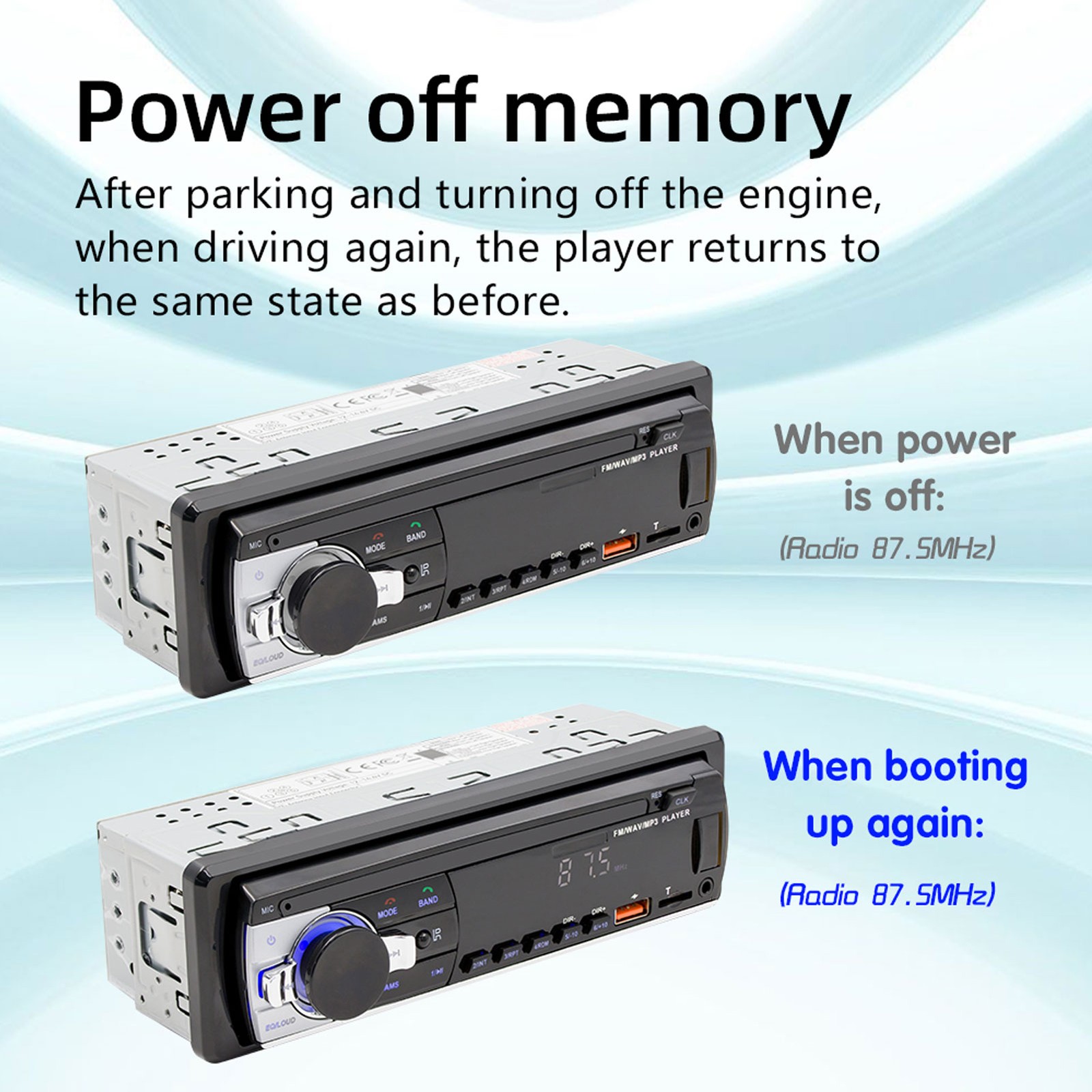 Bluetooth Car Radio Single DIN Wireless Remote Control App Control Bluetoot AVRE