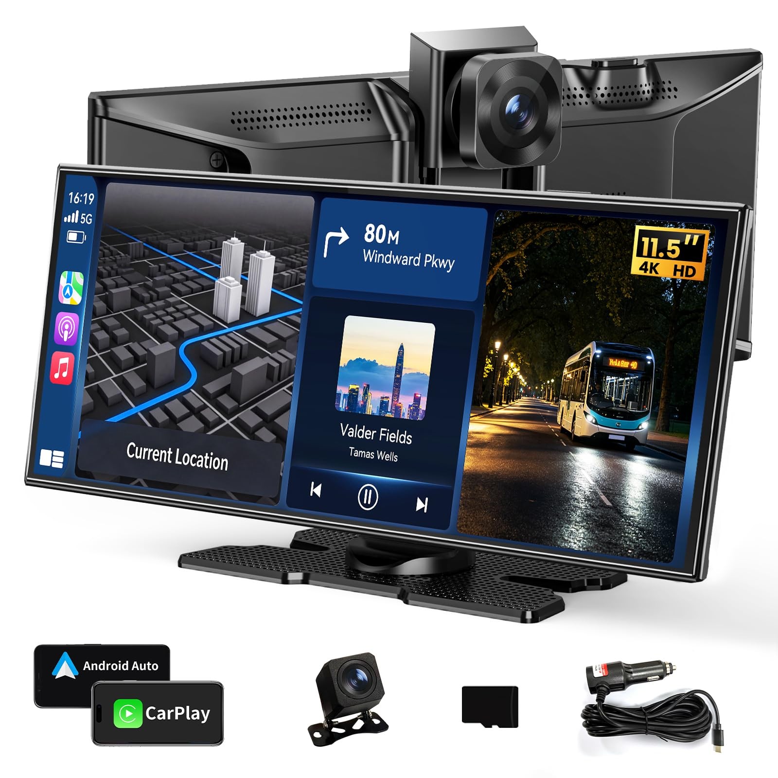 Largest 11.5″ Wireless Apple CarPlay Screen for Car–Upgrade Carplay
