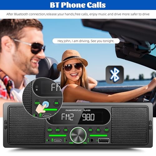 Single Din Car Stereo Radio Bluetooth Multimedia Car Audio Receivers with