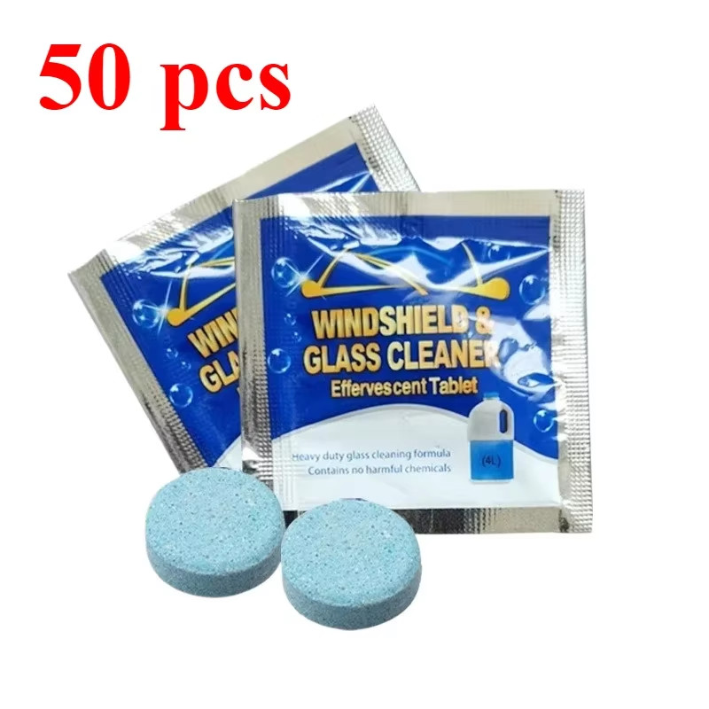 Car Windshield Washer Tablets Effervescent Glass Cleaner Fluid 10-200PCS Pack