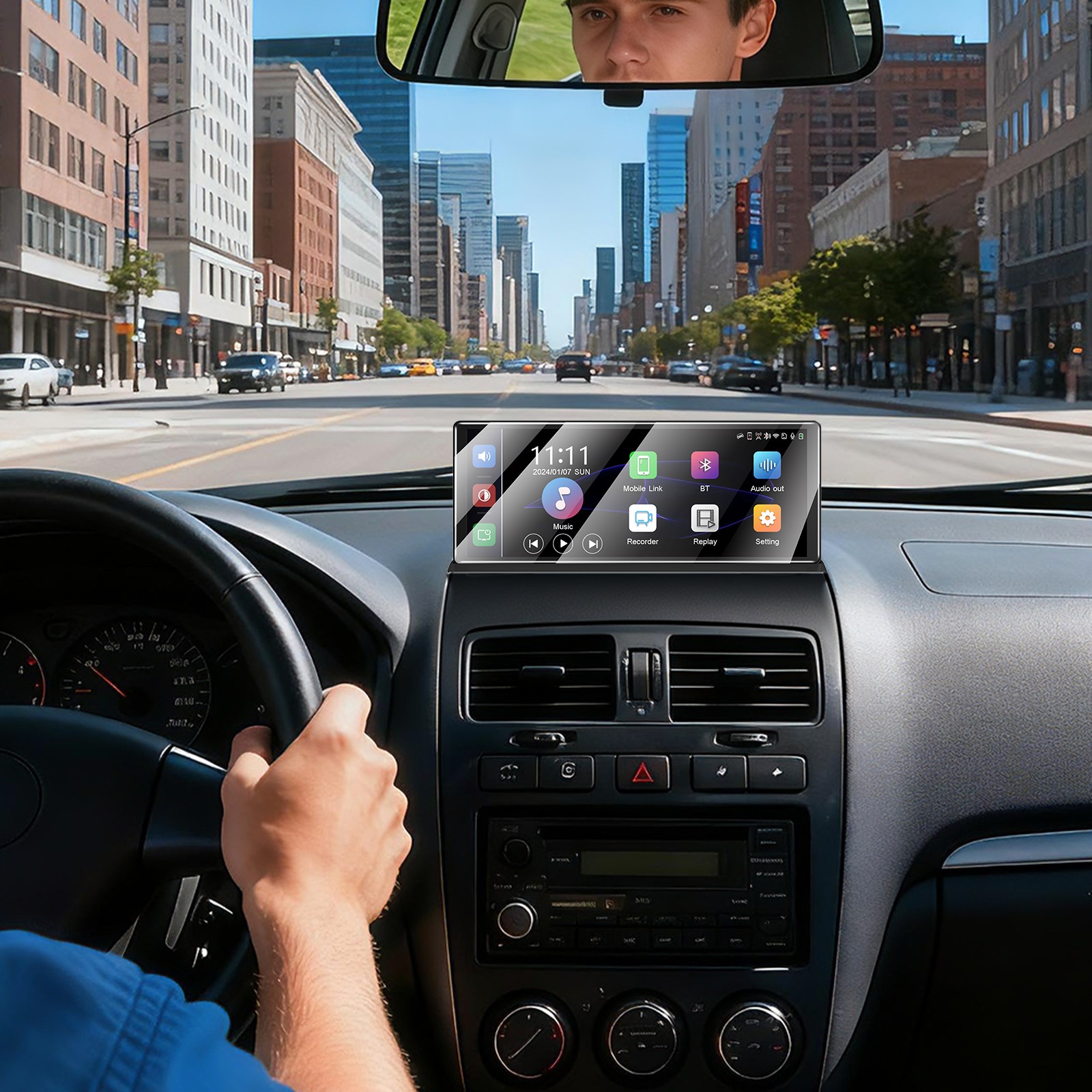 11.3″ Inch Car Portable IPS Touch Screen Apple CarPlay Tablet Android Auto Radio