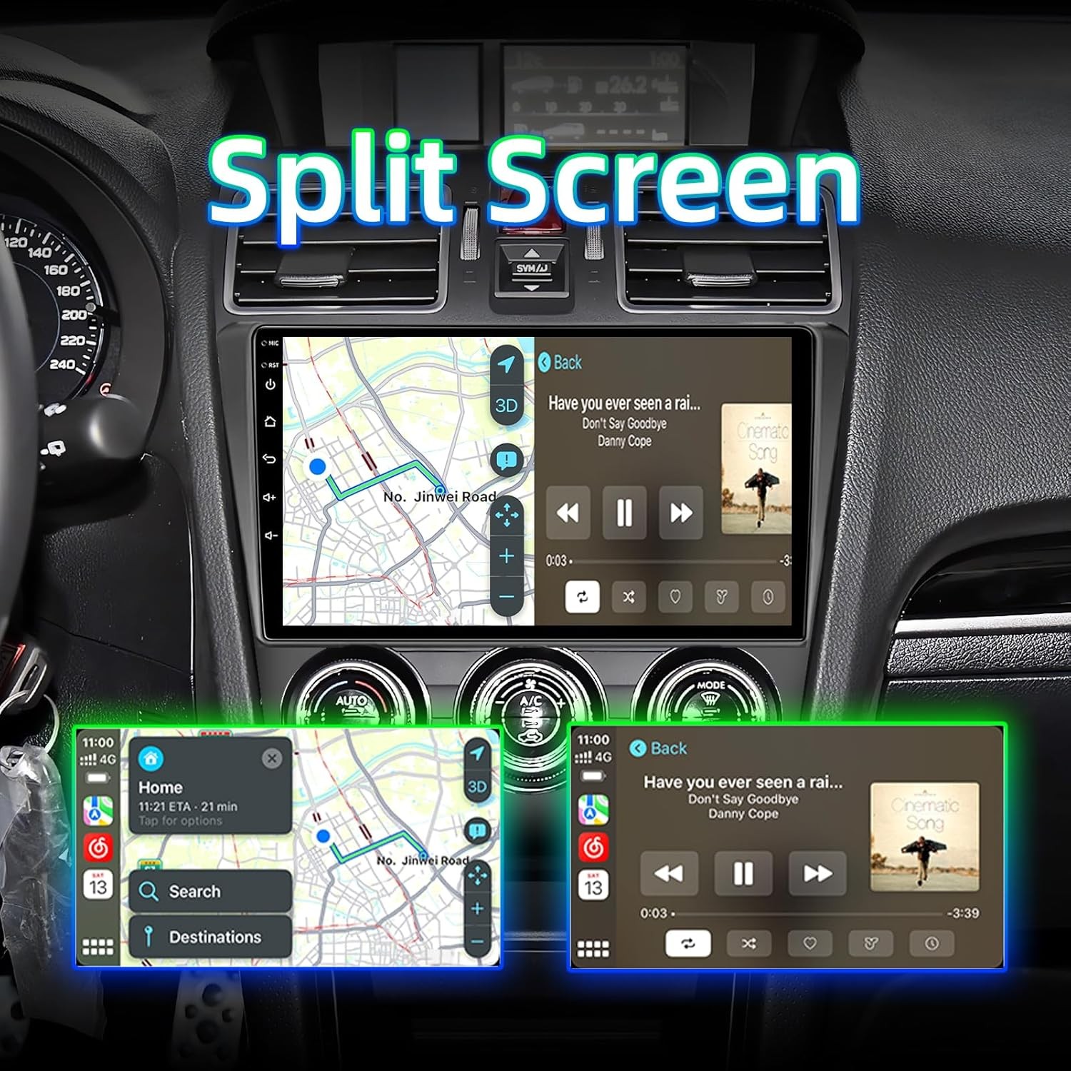 Car Stereo for for Subaru Forester WRX & Impreza 2015–2018 Wireless CarPlay 2+64