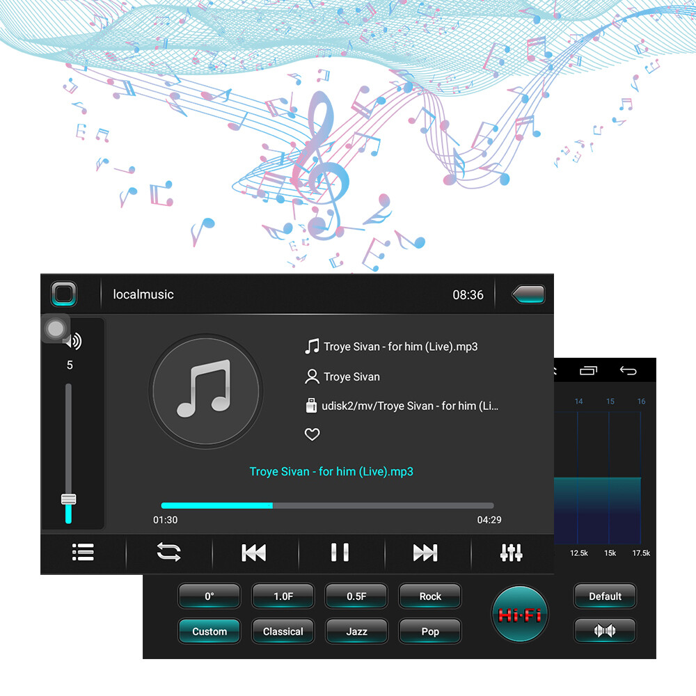 9″ Apple Carplay Android 13.0 Car Stereo 2Din Radio GPS Navi WIFI Bluetooth MP5