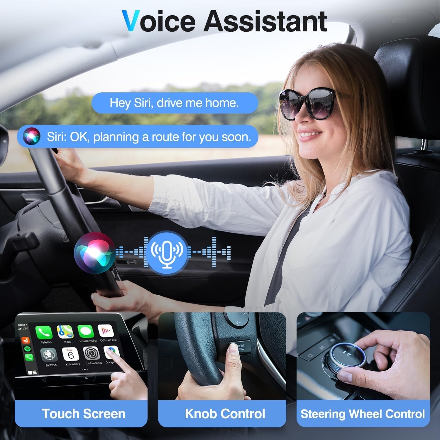 Wireless CarPlay Adapter Converts Wired CarPlay to Wireless Plug and Play