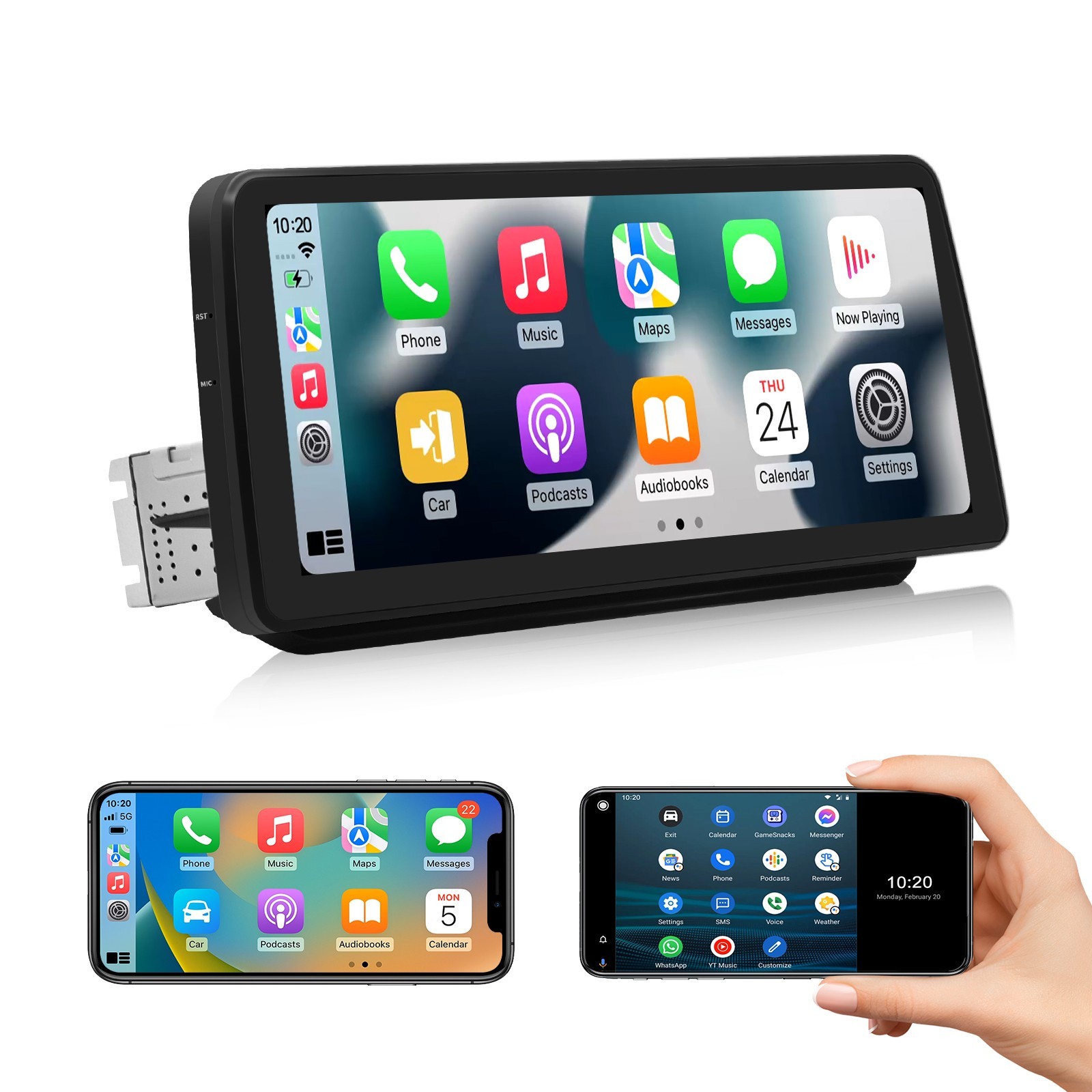Roadanvi 12.3″ Android Radio for Toyota RAV4 2019-2022 WiFi Navigation GPS X12