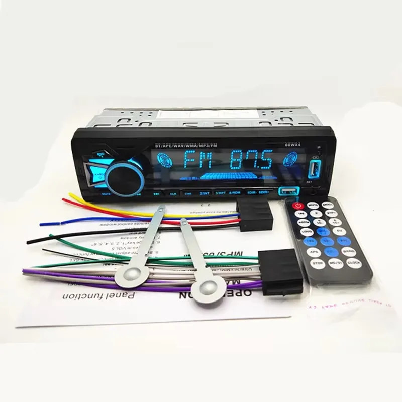 Single Din Car Stereo Radio Bluetooth MP3 Player Dash Audio FM AUX USB Charger