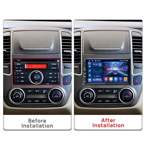 Double Din Car Stereo, 7″ QLED Touchscreen 1280×720, 2GB RAM 64GB ROM,