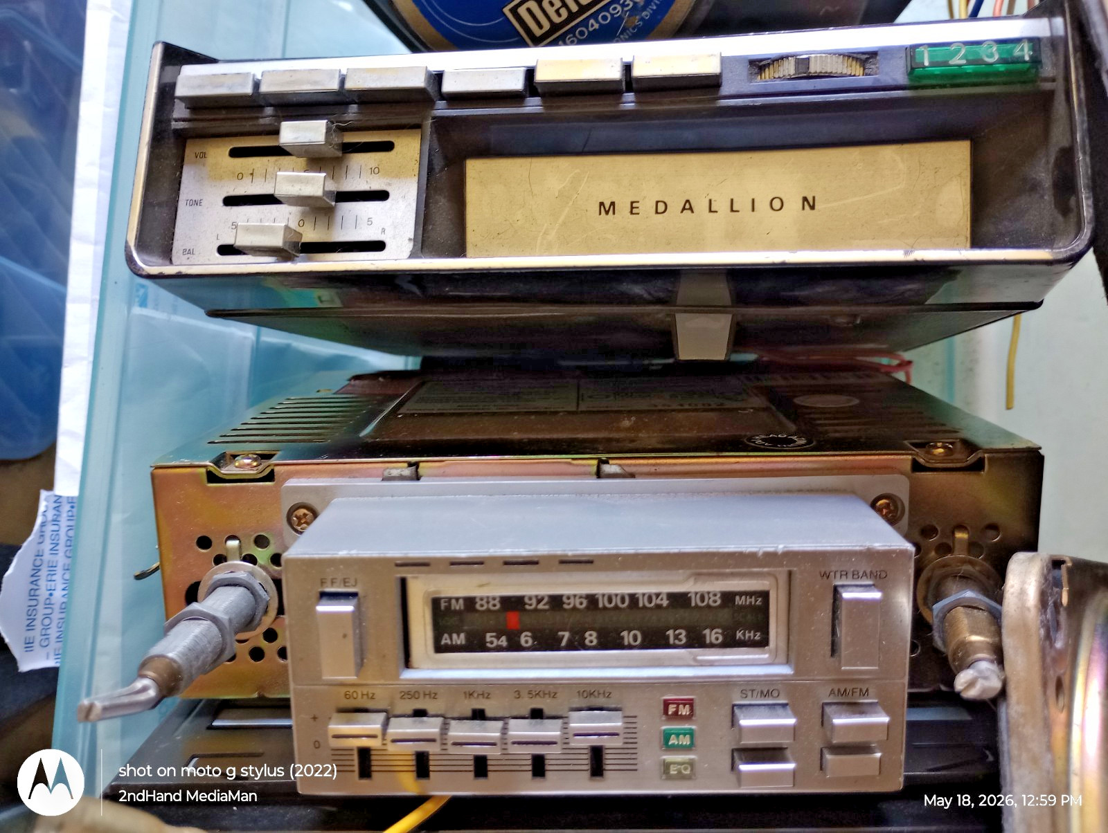 PIONEER KE 2100,FUJITSU TEN,KRACO KGE TAPE PLAYERS;MEDALLION 8 TRACK DELCO SPKRS