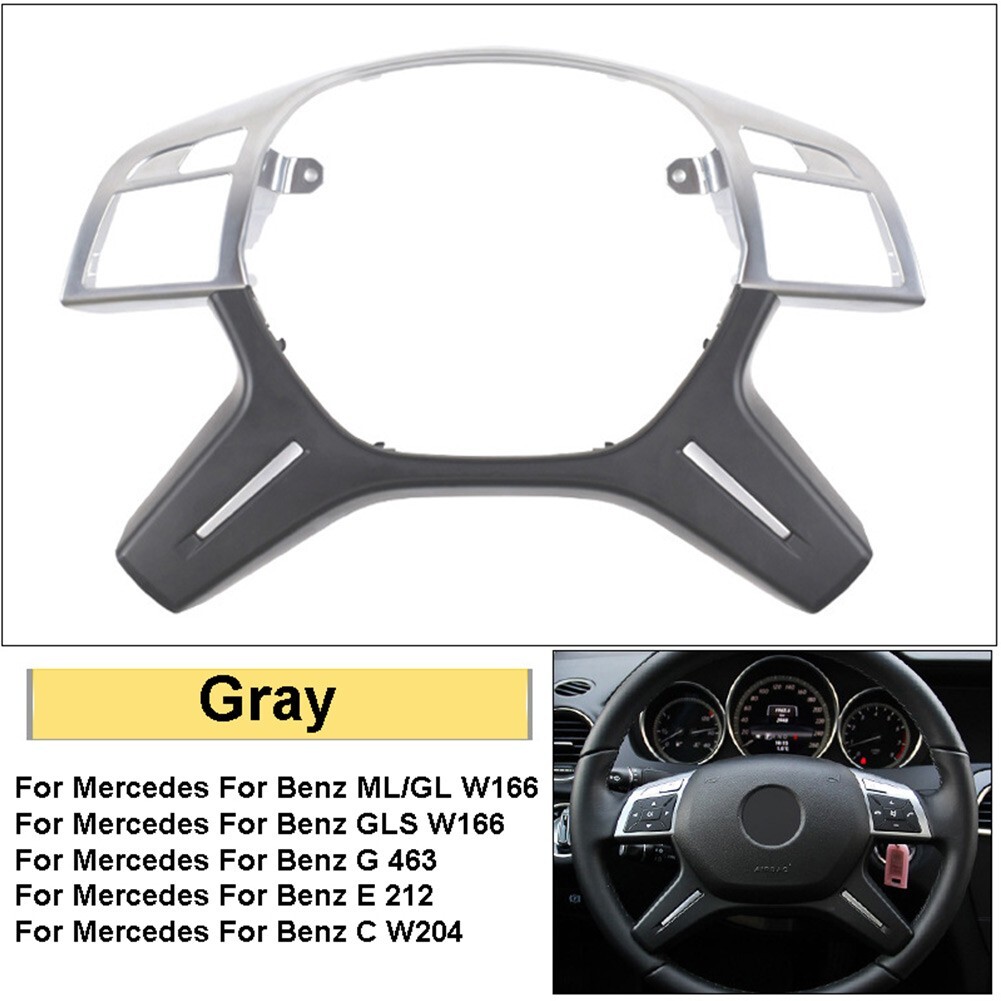 For Mercedes ML GL GLS W166 W204 W212 Car Steering Wheel Center/Bezel Cover Trim