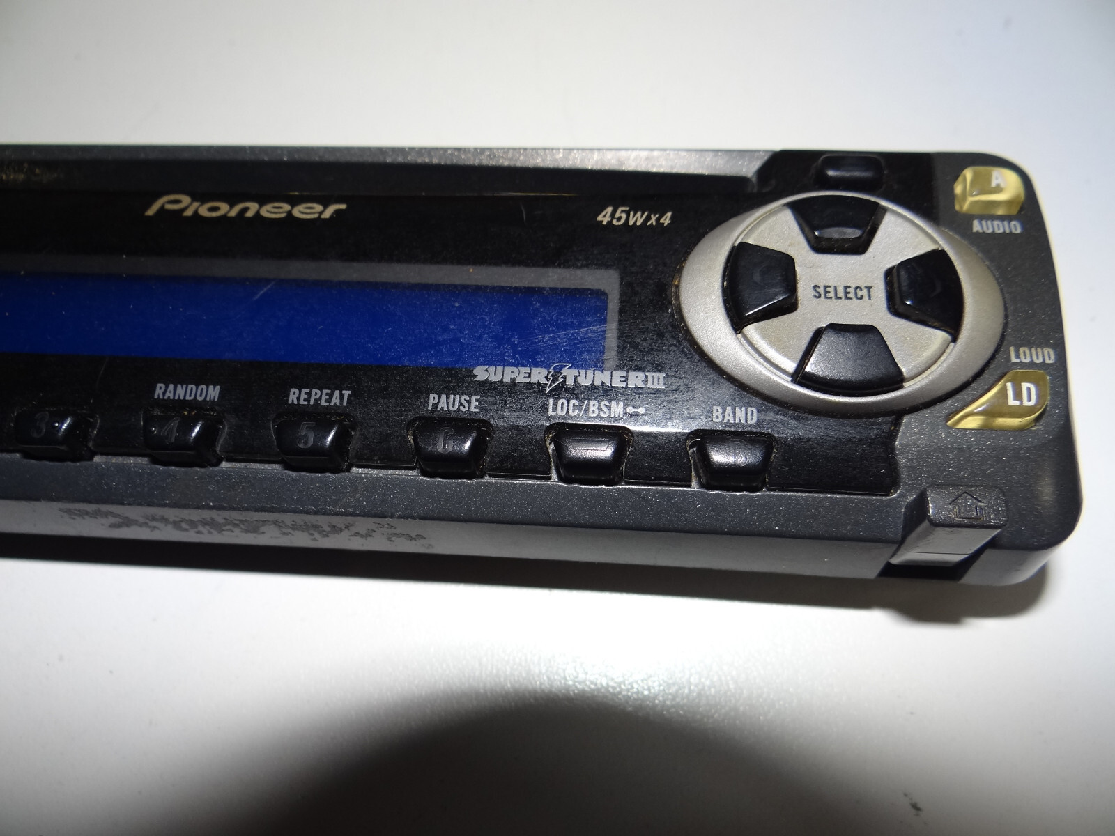 Pioneer Super Tuner III Car Detachable Face Plate DEH-1400 (NOT TESTED)