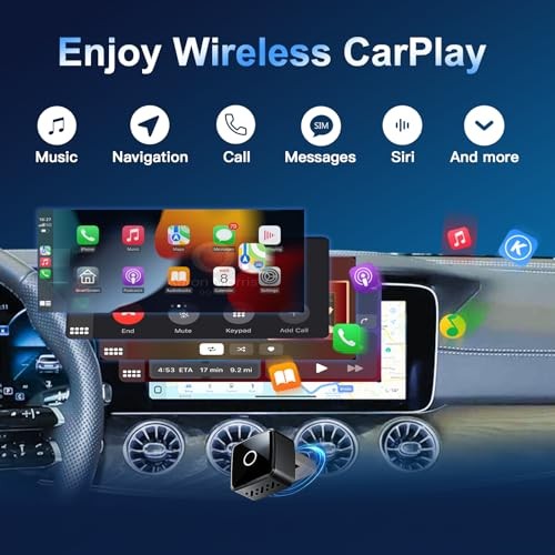 2-in-1 Plug&Play Dongle for OEM CarPlay/Android Auto Mini Adapter