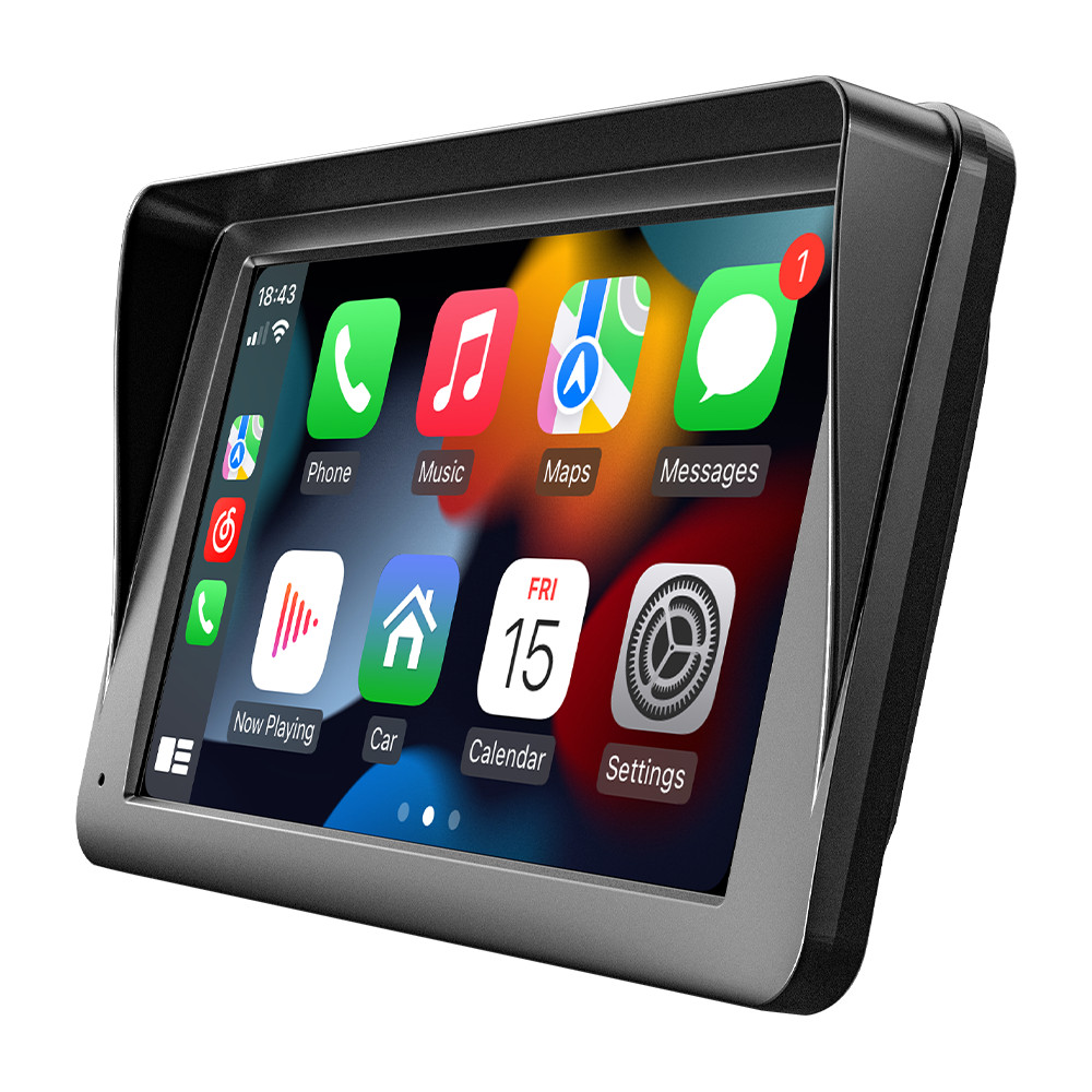 7 Inch Portable WIFI Wireless Carplay Android Auto Car Radio MP5 Player 2 DIN US