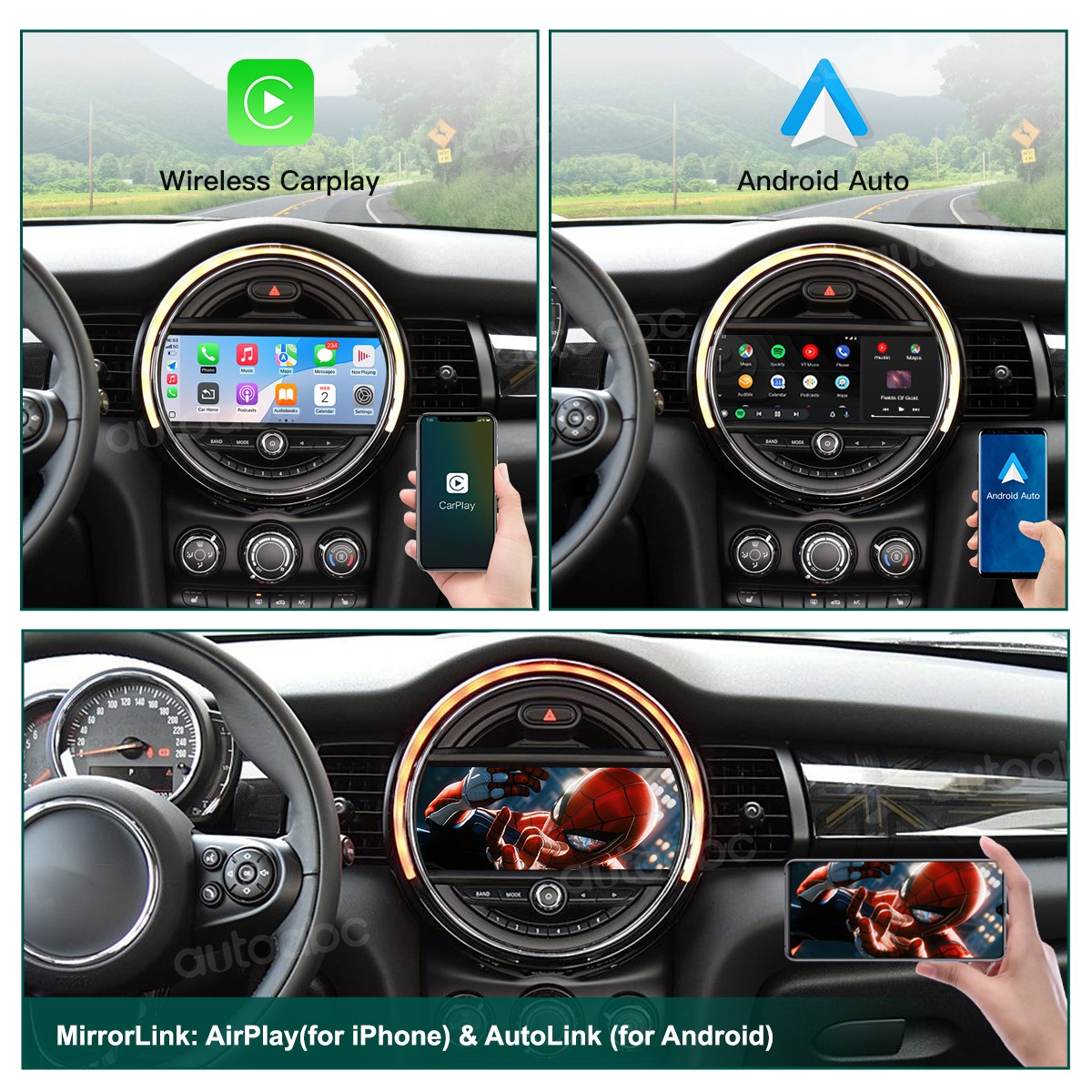 Android Auto/Wireless CarPlay for BMW MINI NBT CIC CCC EVO 1 2 3 4 5 6 7 Series