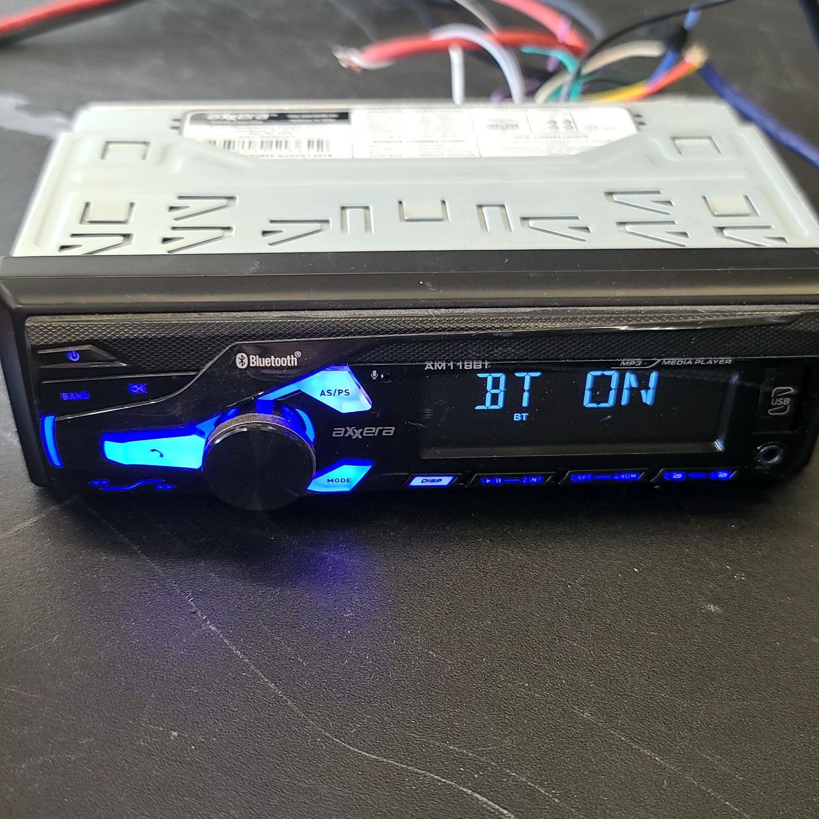 Axxera AM118BT Bluetooth, USB, AUX BLUE SCREEN 💙