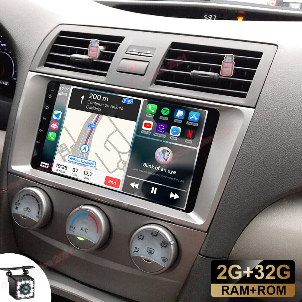2+32G Android 12 Carplay Car Radio For Toyota Camry 2007-2011 GPS Player +Camera