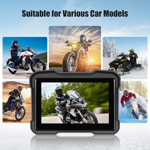 Motorcycle GPS Navigation System with Wireless Carplay Android Auto 5″ 5 inch