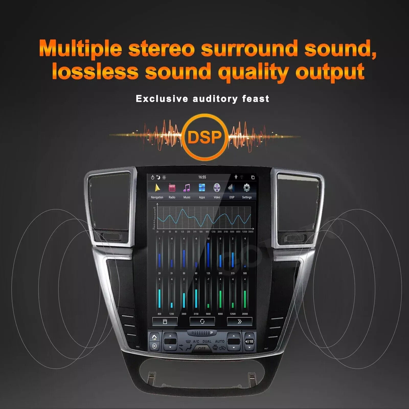 12.1″ 8+128G Car Stereo Radio for Benz ML GL W166 X166 2012-15 Android Carplay