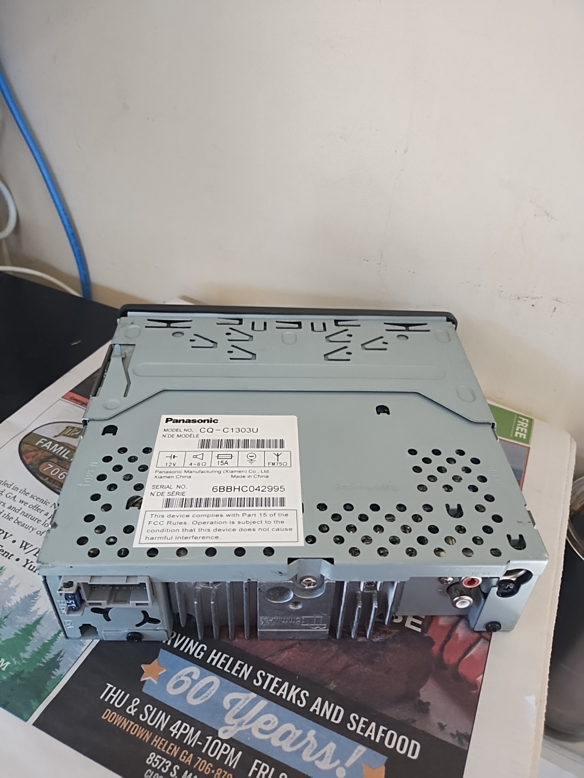 PANASONIC CQ-C1303U CD PLAYER MP3 2006 (YF034C053CA) 50Wx4 AM/FM Scroll Scan SQ