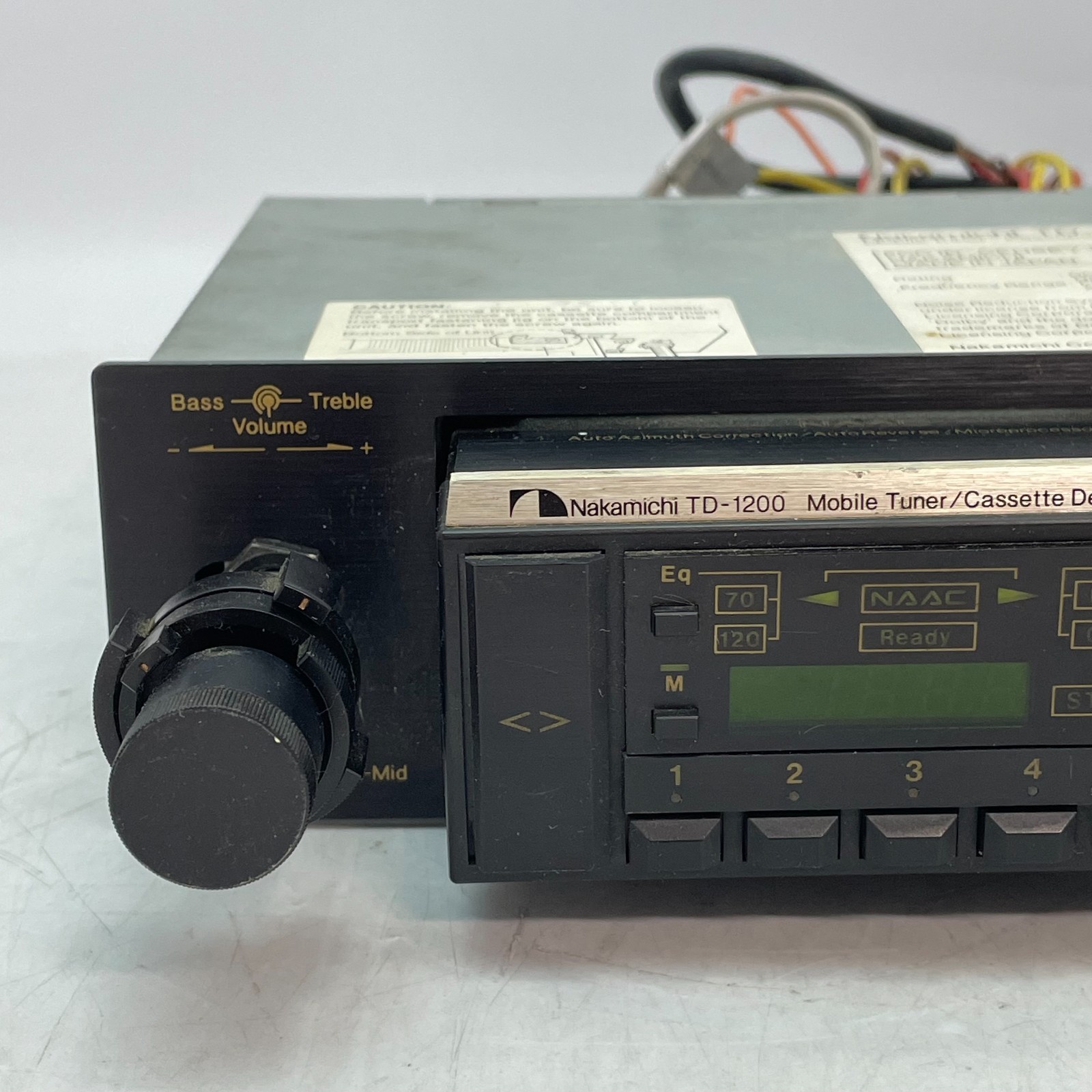 Nakamichi Model TD-1200 Car Audio Mobile Tuner/Cassette Deck TESTED FOR PARTS