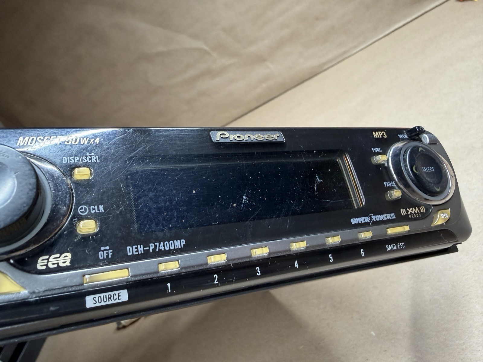 Pioneer DEH-P7400MP 1 DIN In-Dash CD Player MP3 Playback AM/FM Radio | UNTESTED