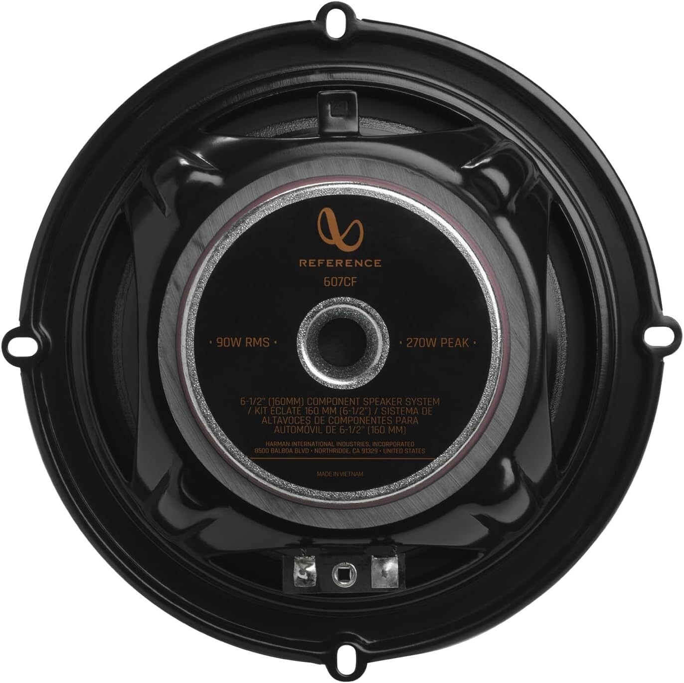 Infinity REF607FSL 6.5″ Coaxial Speakers – 165W, Flush Mount, 320WATTS Pair