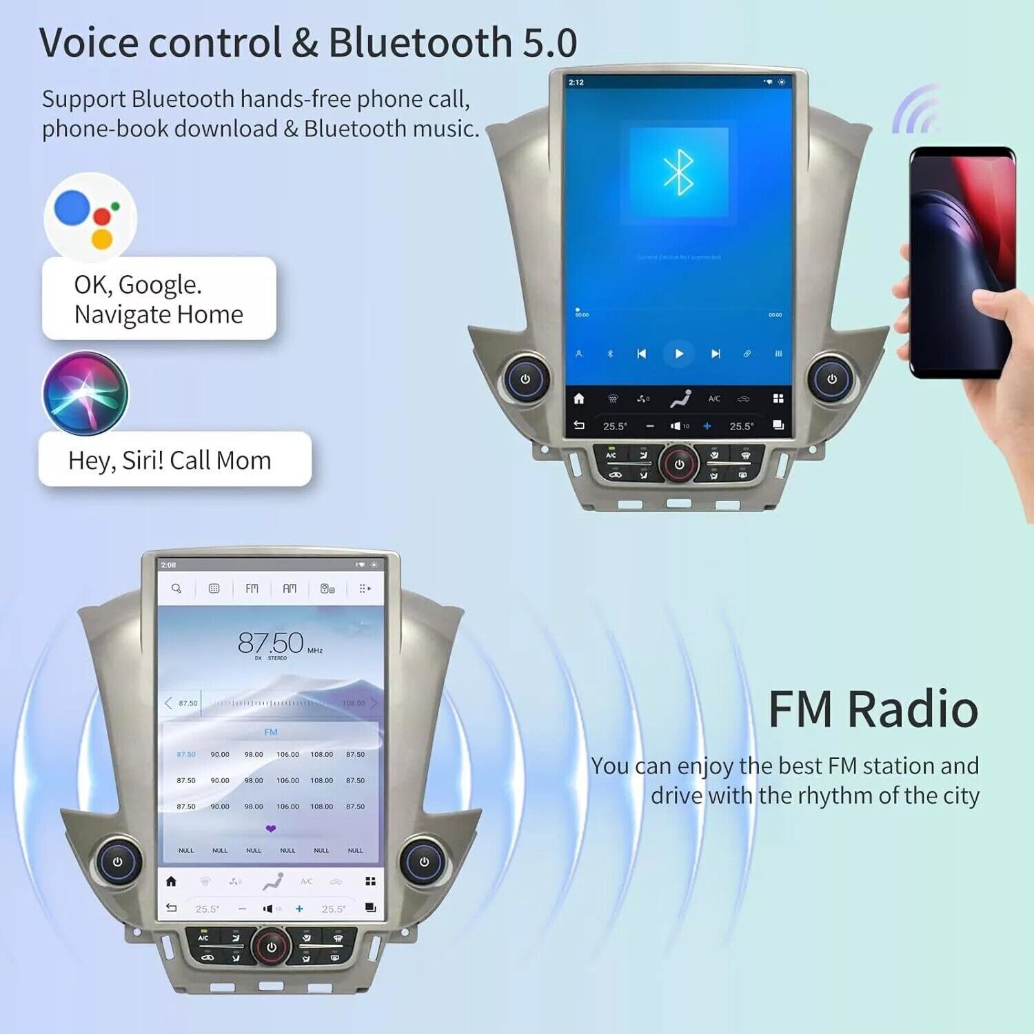 14.4″Car Stereo Radio Auto Android Carplay 8+128G For 14-20 Chevy Suburban Tahoe