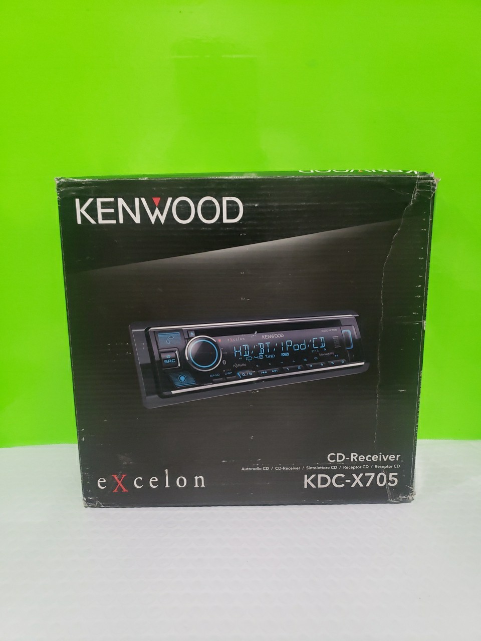 NEW Kenwood KDC-X705 1-DIN Car Audio Stereo Receiver, CD/AM/FM w/ Bluetooth Open