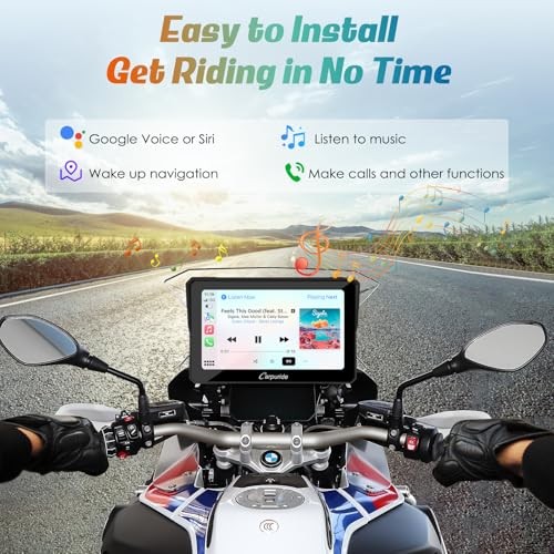 W702B Motorcycle Carplay Screen for BMW R1200GS R1250GS S1000XR 7 inch