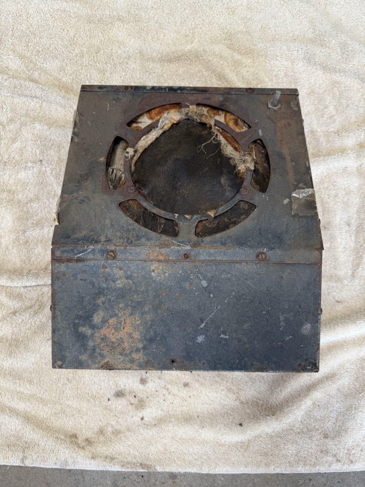 Vintage 1930s 1940s Under Dash Car Heater Unit – Metal Case Circular Grille