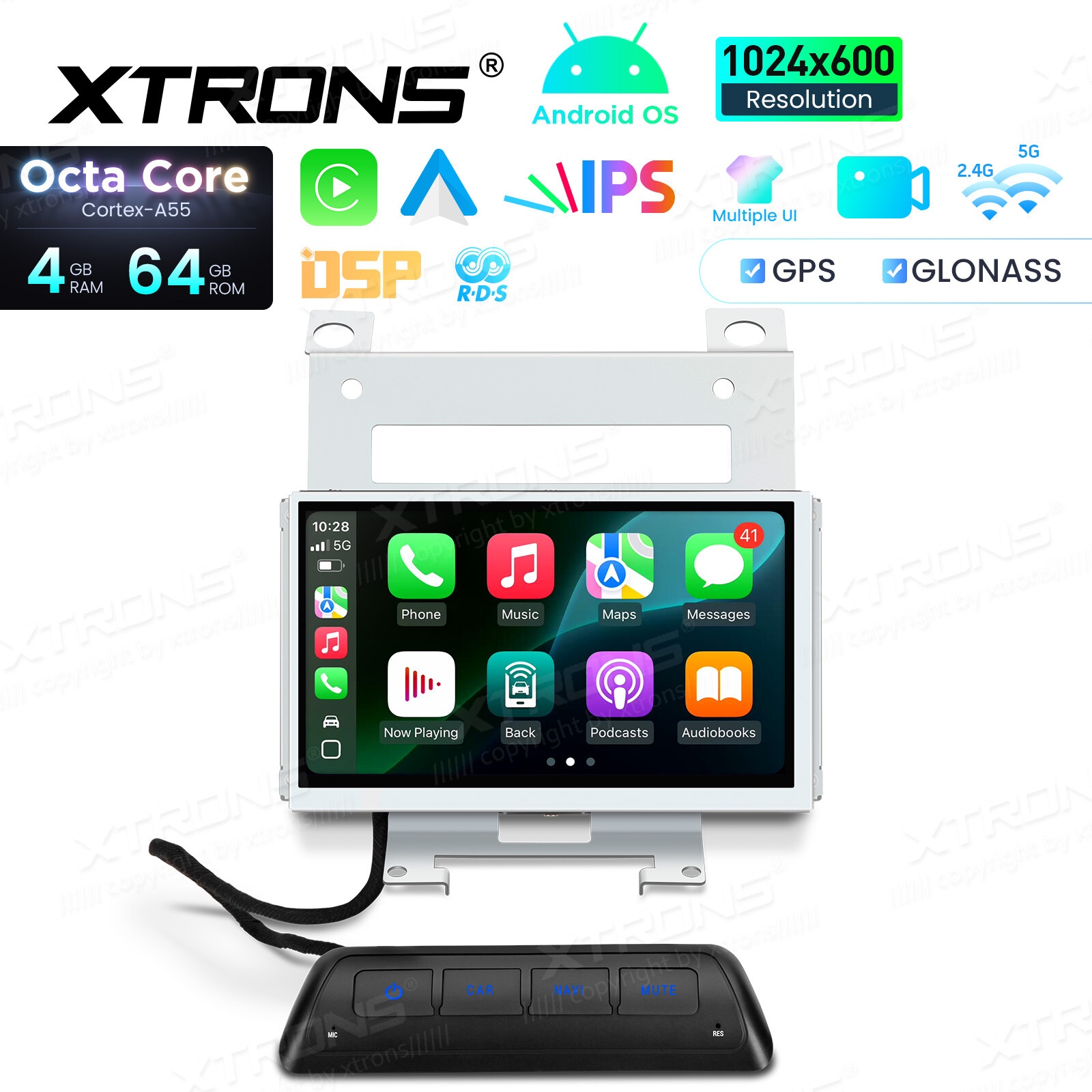 For Land Rover Freelander 2 2007-2012 Android 14 Car Stereo GPS CarPlay 4G 4+64G
