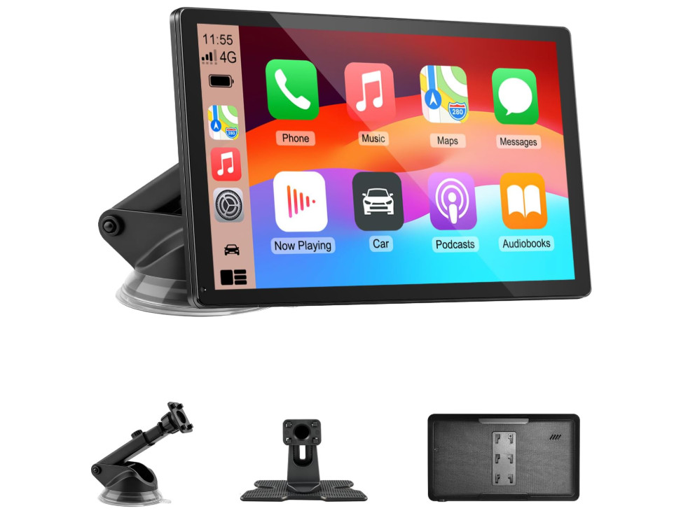 Pantalla CarPlay 9″ inalámbrica con GPS, Bluetooth y manos libres. NUEVO