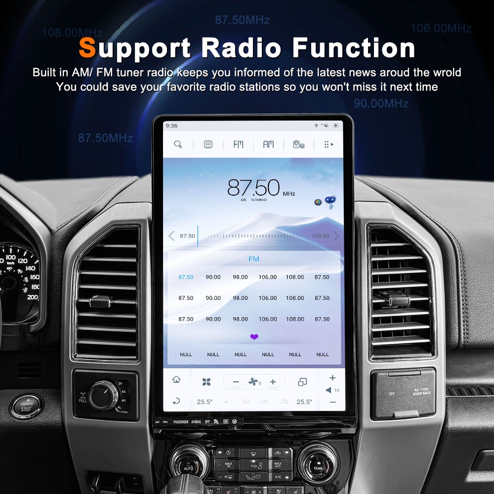 16″Large Screen For Ford F150 2015-2020 Car multimedia player Android SYNC Radio