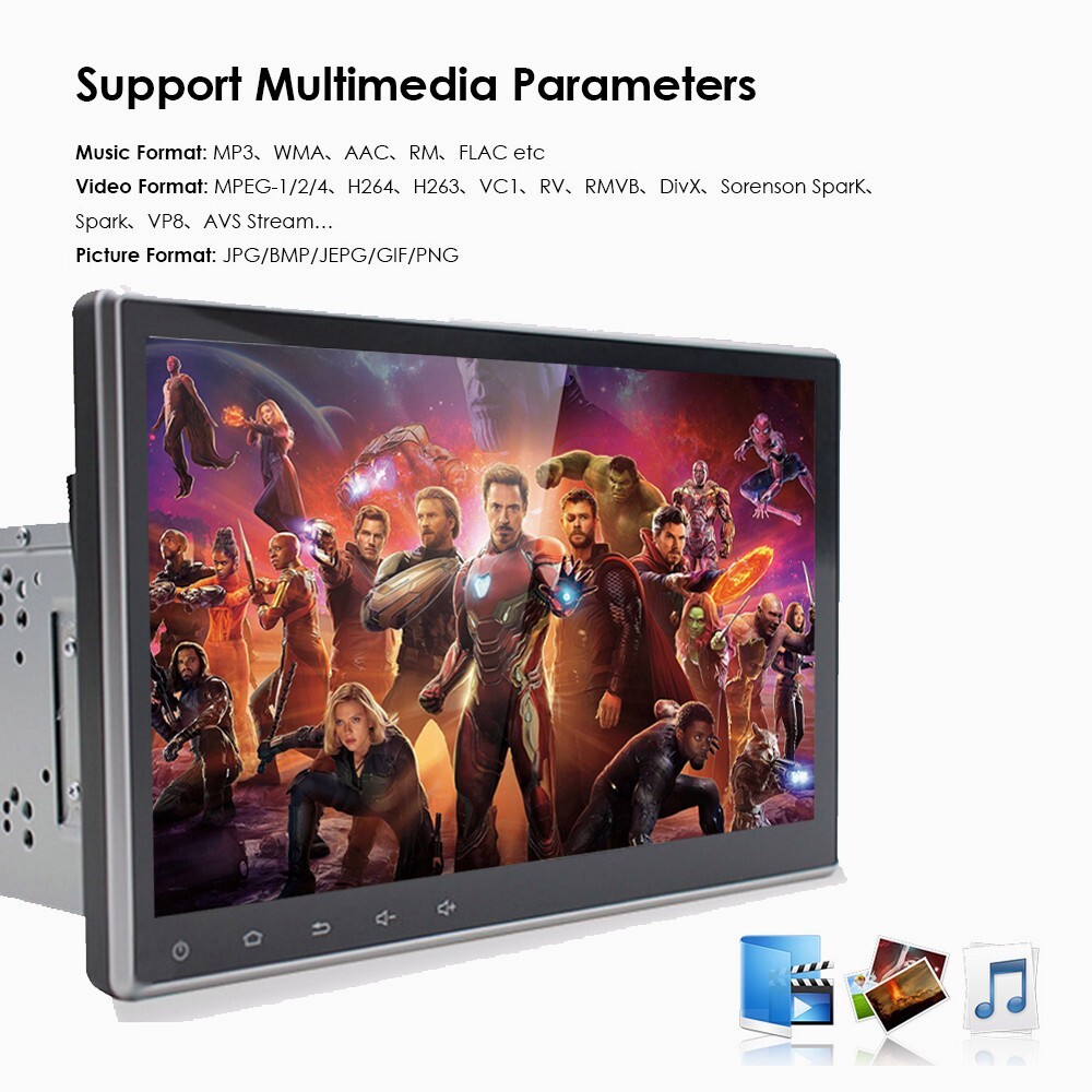 Double 2Din 10.1inch Car Stereo Radio Android 11 GPS Wifi Touch Screen FM Player