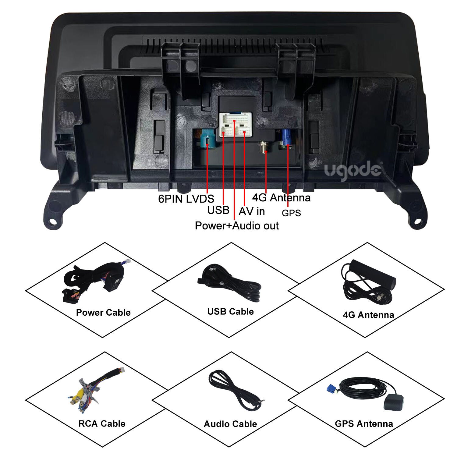 Ugode 12.3inch Android Screen UPGRADE Stereo GPS BMW X3 X4 F25 F26 2013-2016 NBT