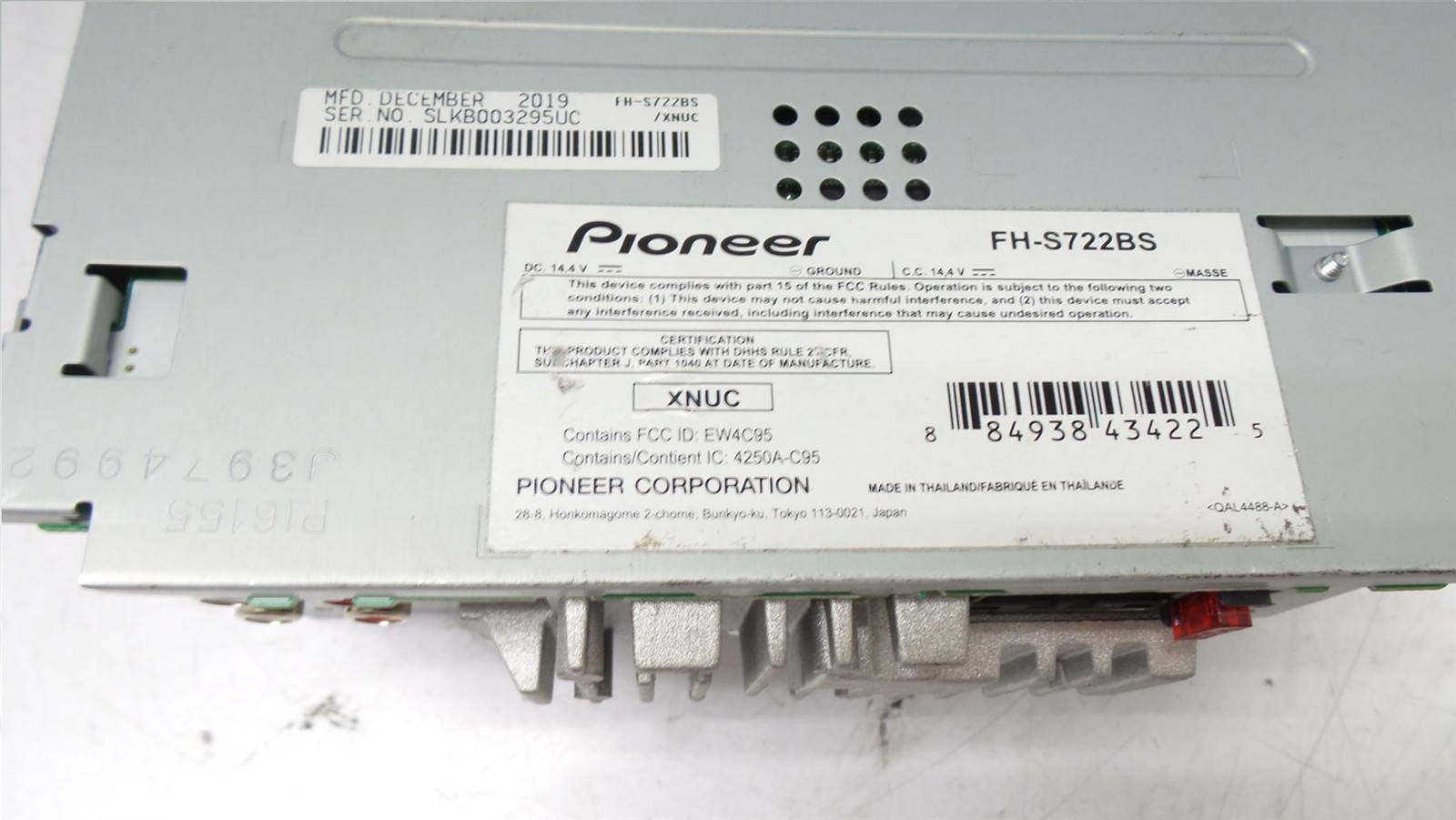 Pioneer FH-S722BS 2-DIN Bluetooth Car Stereo CD Receiver Player