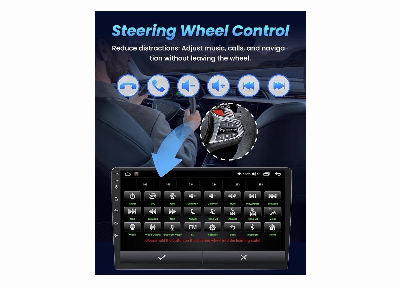 10in Android Touchscreen Car Stereo for Toyota Tundra 2007-2013 BT CarPlay