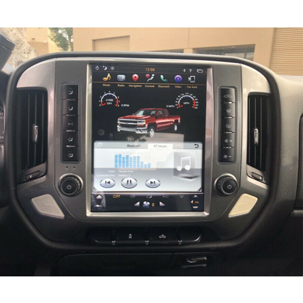 Android9.0 Vertical Stereo Radio For Chevrolet Silverado Gmc Sierra 2014-2019