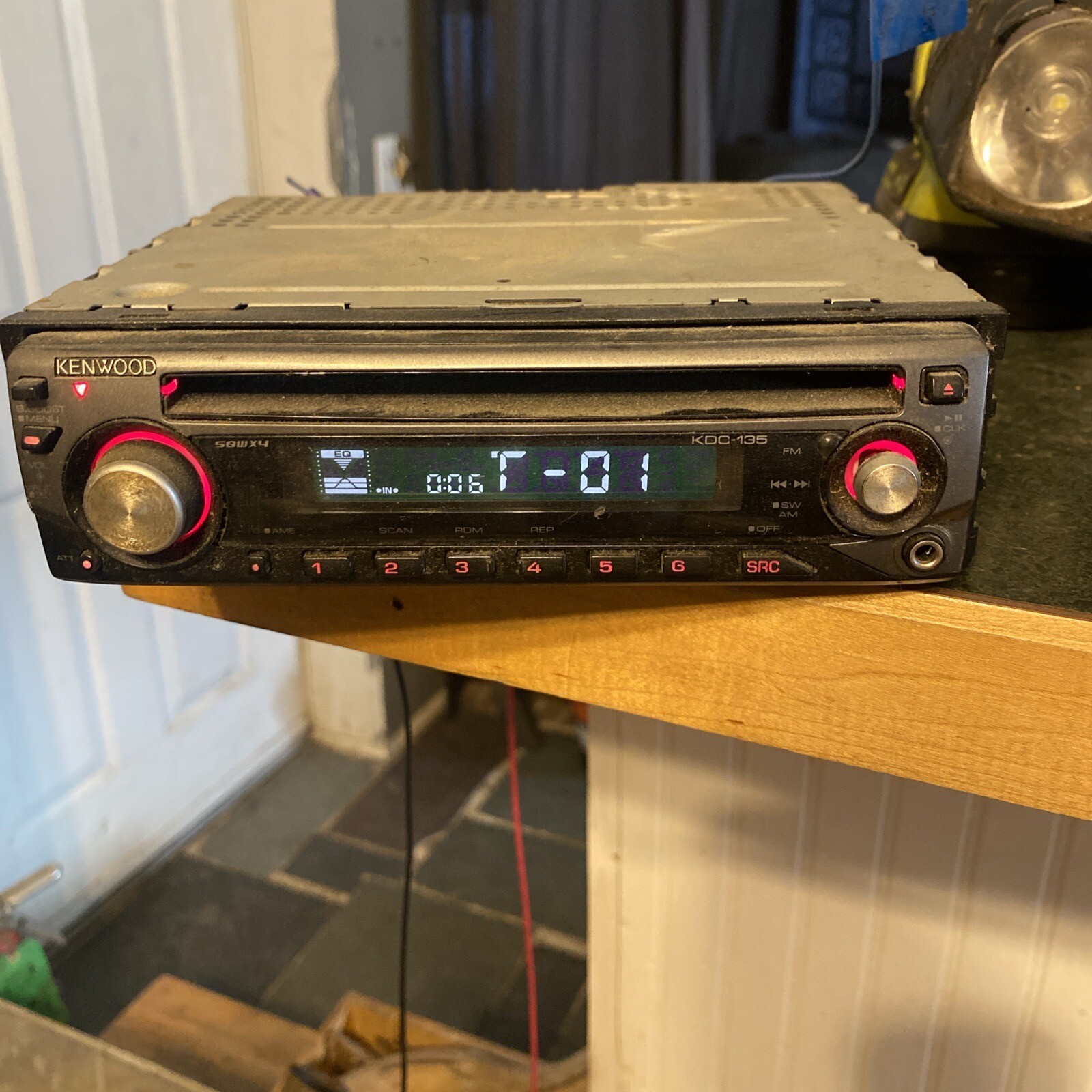 Kenwood Car Stereo KDC-135 Cd Player Vintage 90’s Audio Tested 1DIN