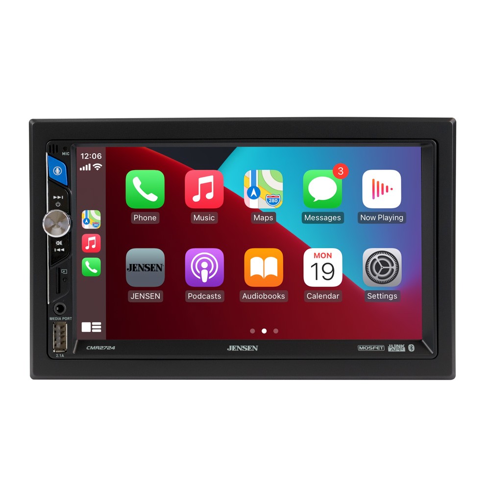 Jensen CMR2724 7-inch LED Digital Media Touch Screen Double DIN Car Stereo Radio