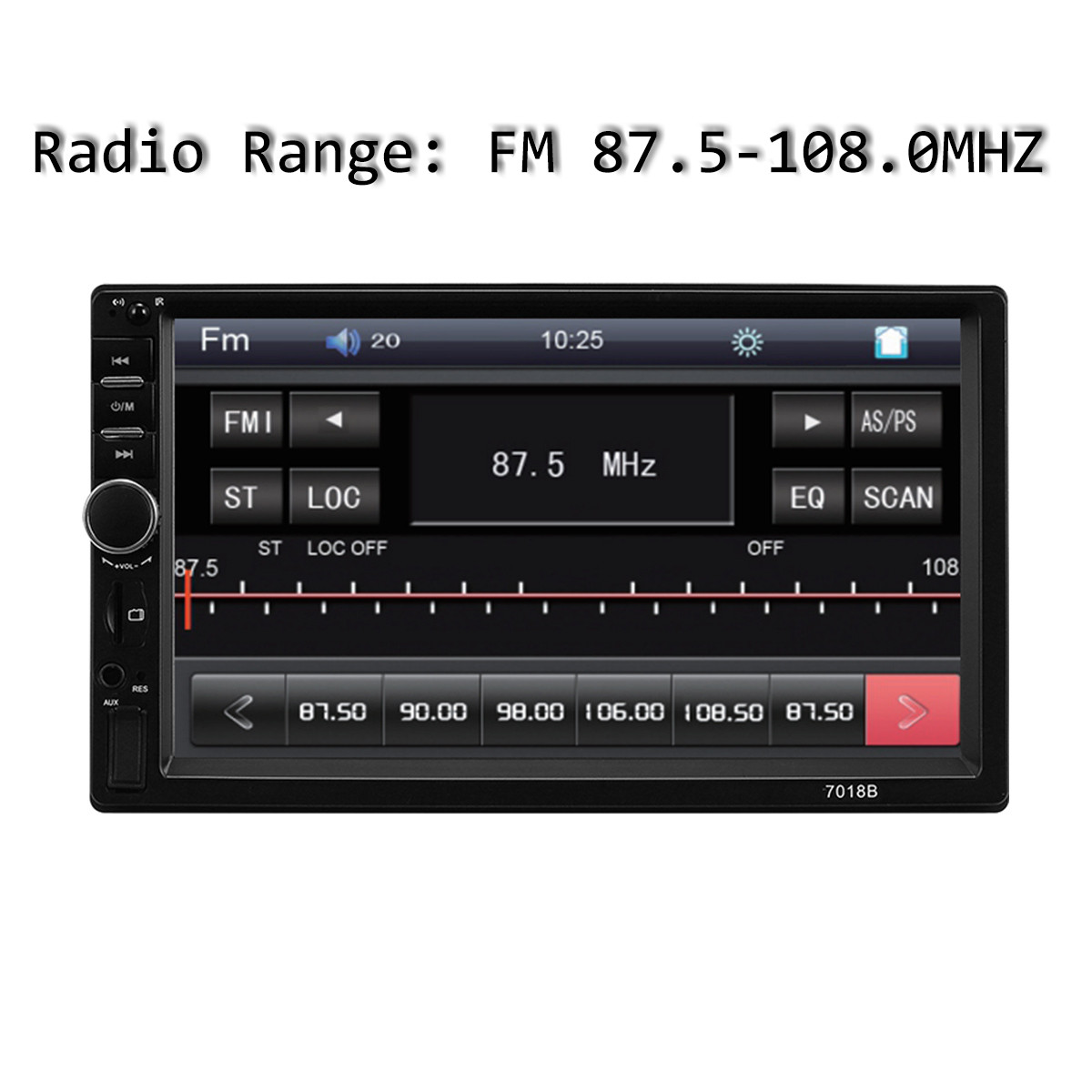7 Inch Car Radio Stereo USB Card Music Bluetooth MP5 Player Touch Screen FM USA